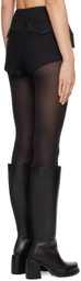 Dion Lee Black Hiking Shorts