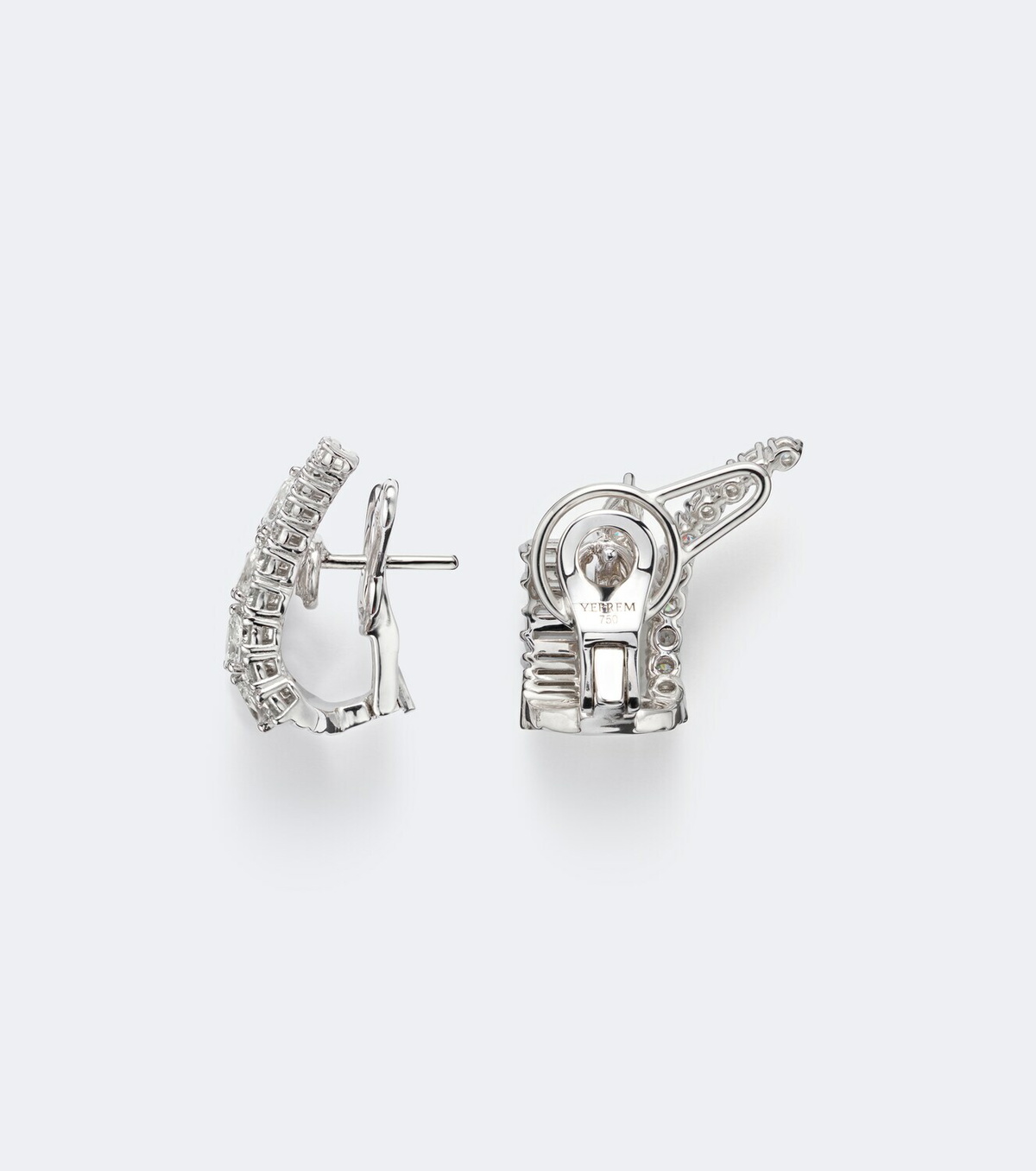 Yeprem Y-Couture 18kt white gold earrings with diamonds