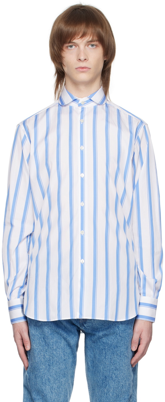 Sébline White Chemise De Garçon Shirt