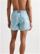 Atalaye - Hobekia Mid-Length Printed Recycled Swim Shorts - Blue