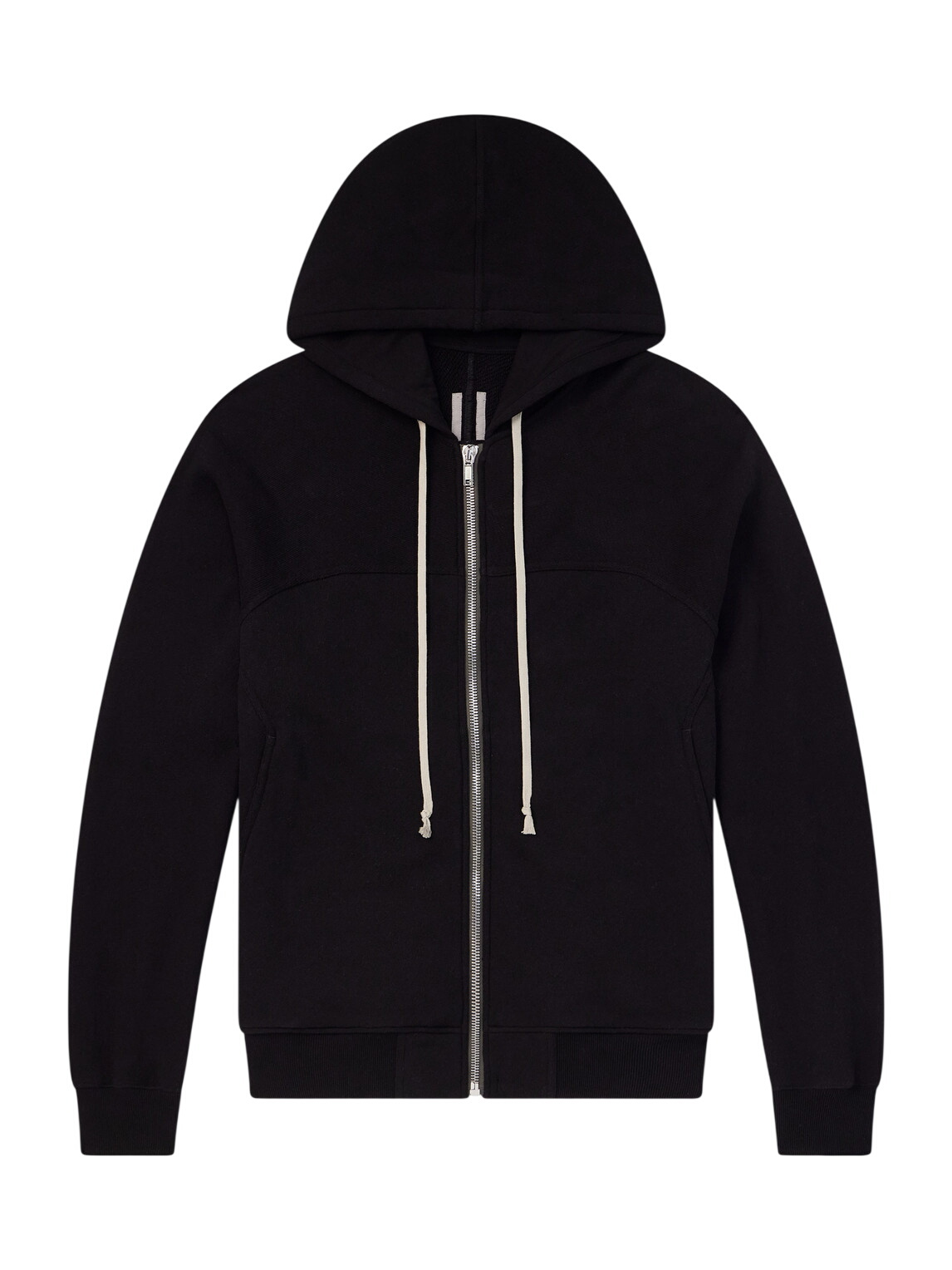 Rick Owens - Panelled Cotton-Jersey Zip-Up Hoodie - Gray Rick Owens