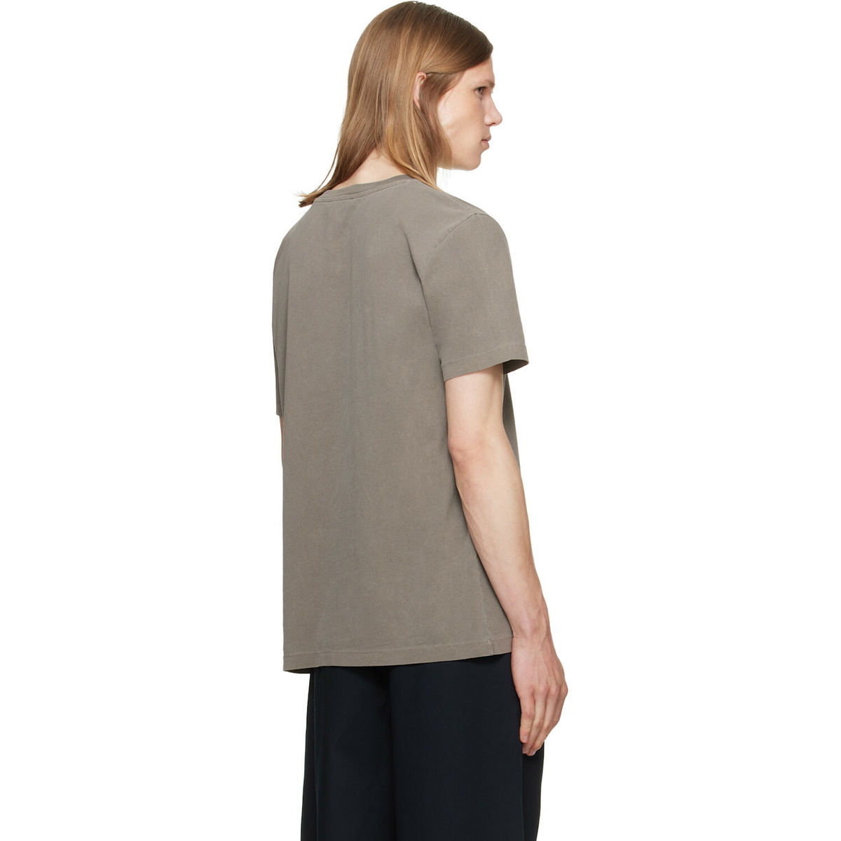 A.P.C. Gray 'A.P.C. Rue Madame' Logo T-shirt