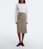 Calvin Klein Collection Eulalia wool midi skirt