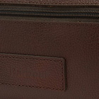 Barbour Men's Leather Washbag in Dark Brown