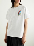 Casablanca - LA Days Logo-Print Organic Cotton-Jersey T-Shirt - White