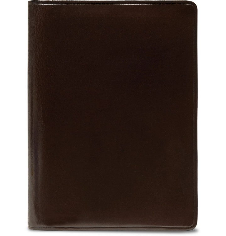 Photo: Il Bussetto - Polished-Leather Bifold Cardholder - Brown