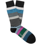 Paul Smith - Printed Cotton-Blend Socks - Black