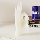 Candlehand Ok Candle in White