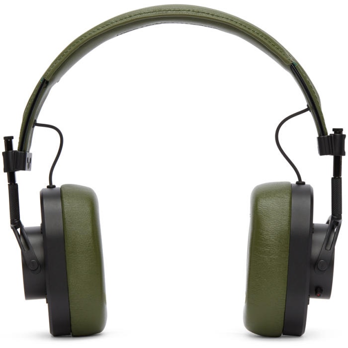 Photo: Master and Dynamic Black and Green MH40B8 Headphones 