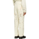 AURALEE Tan Painted Gabardine Max Trousers
