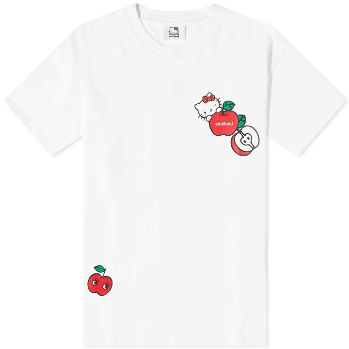Photo: Soulland x Hello Kitty Apple T-Shirt in White