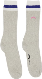 SOCKSSS Two-Pack Gray & Beige Socks