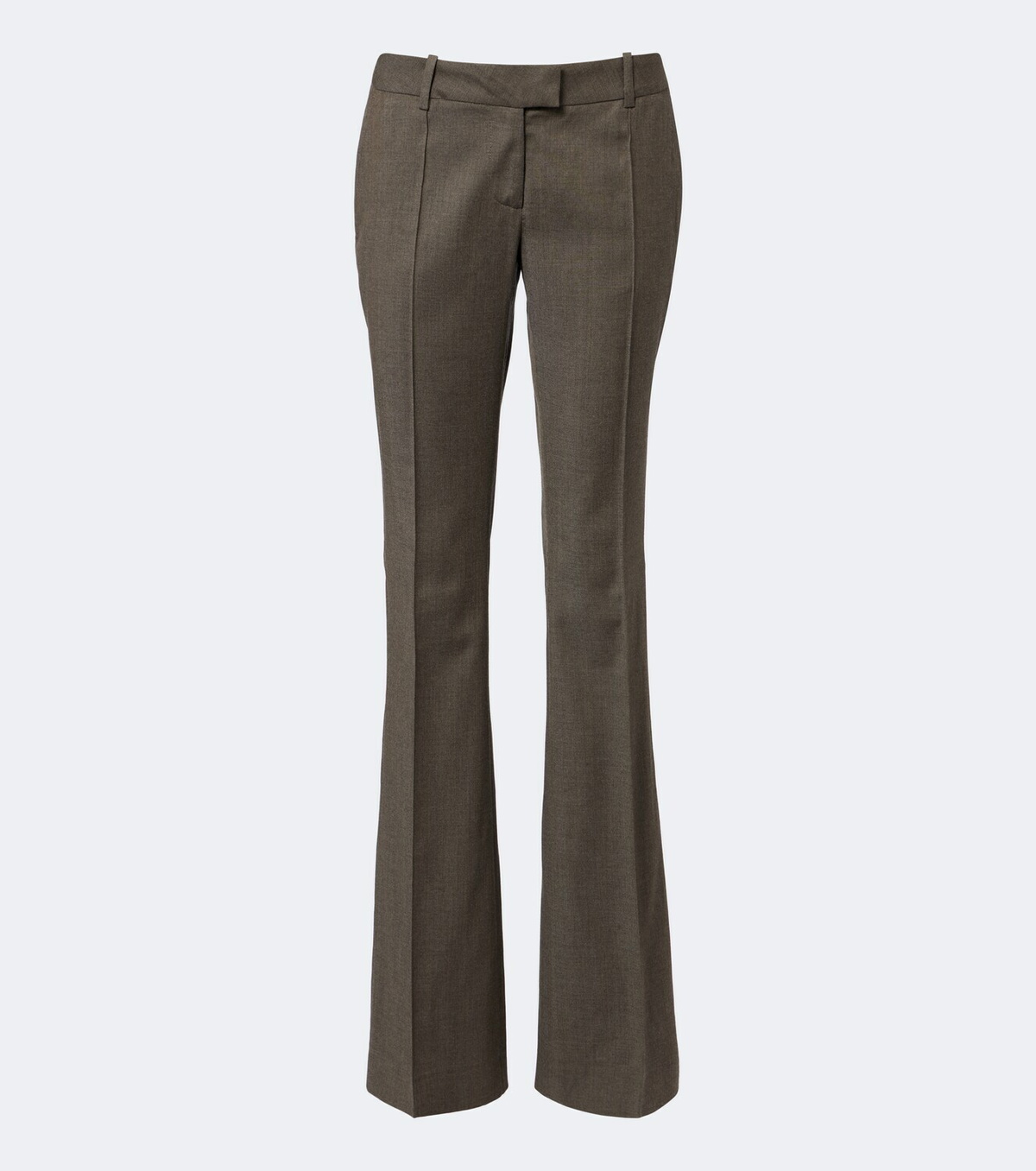 The Attico Low-rise wool-blend flared pants