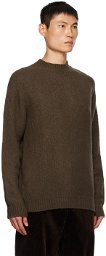 De Bonne Facture Brown Mock Neck Sweater