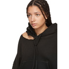 Unravel SSENSE Exclusive Black Cut Chopped Hoodie