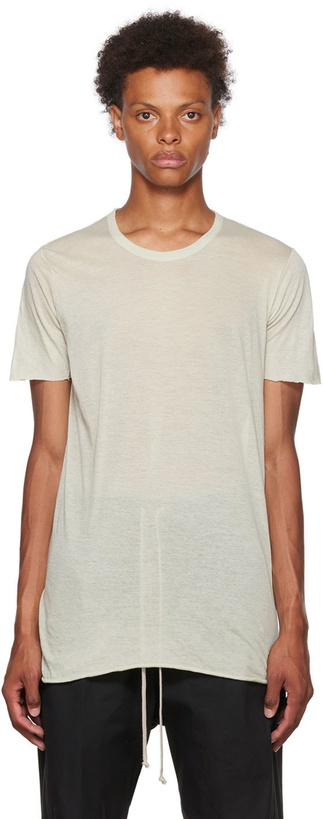 Photo: Rick Owens Beige Basic T-Shirt