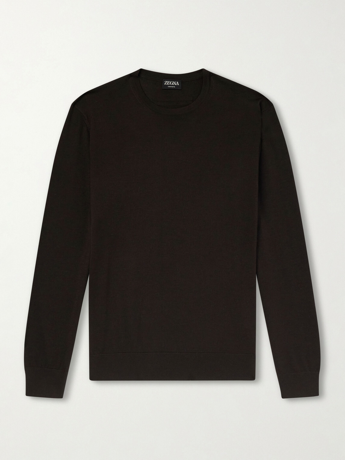 Zegna - Cashmere and Silk-Blend Sweater - Brown