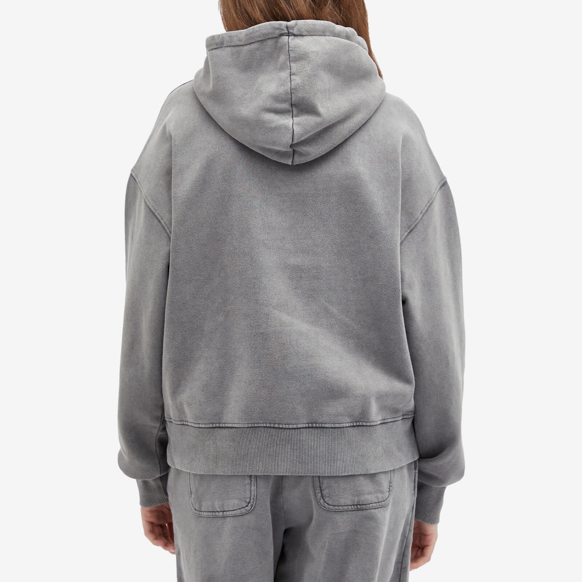 Damson Madder Women's Hayley Hoodie in Grey Wash