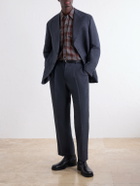 Kaptain Sunshine - Checked Wool and Alpaca-Blend Shirt - Red