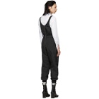 Random Identities Black Quilted Trousers