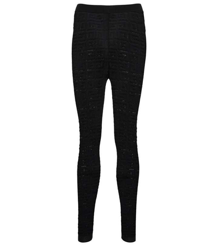 Photo: Givenchy - Logo jacquard leggings
