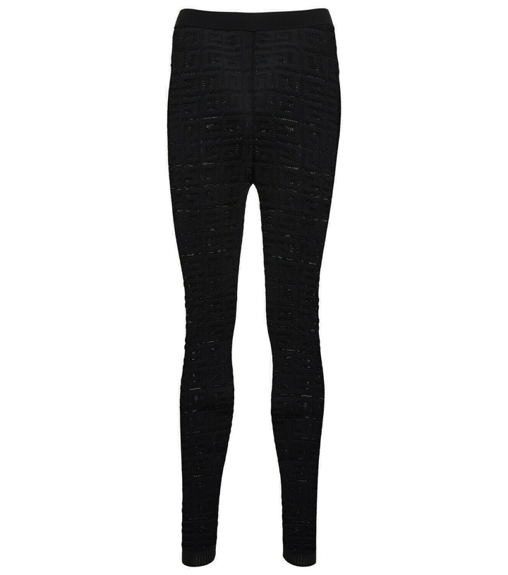 Photo: Givenchy - Logo jacquard leggings