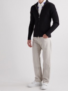 Jacquemus - Le Frescu Ribbed Cotton-Blend Zip-Up Sweater - Black