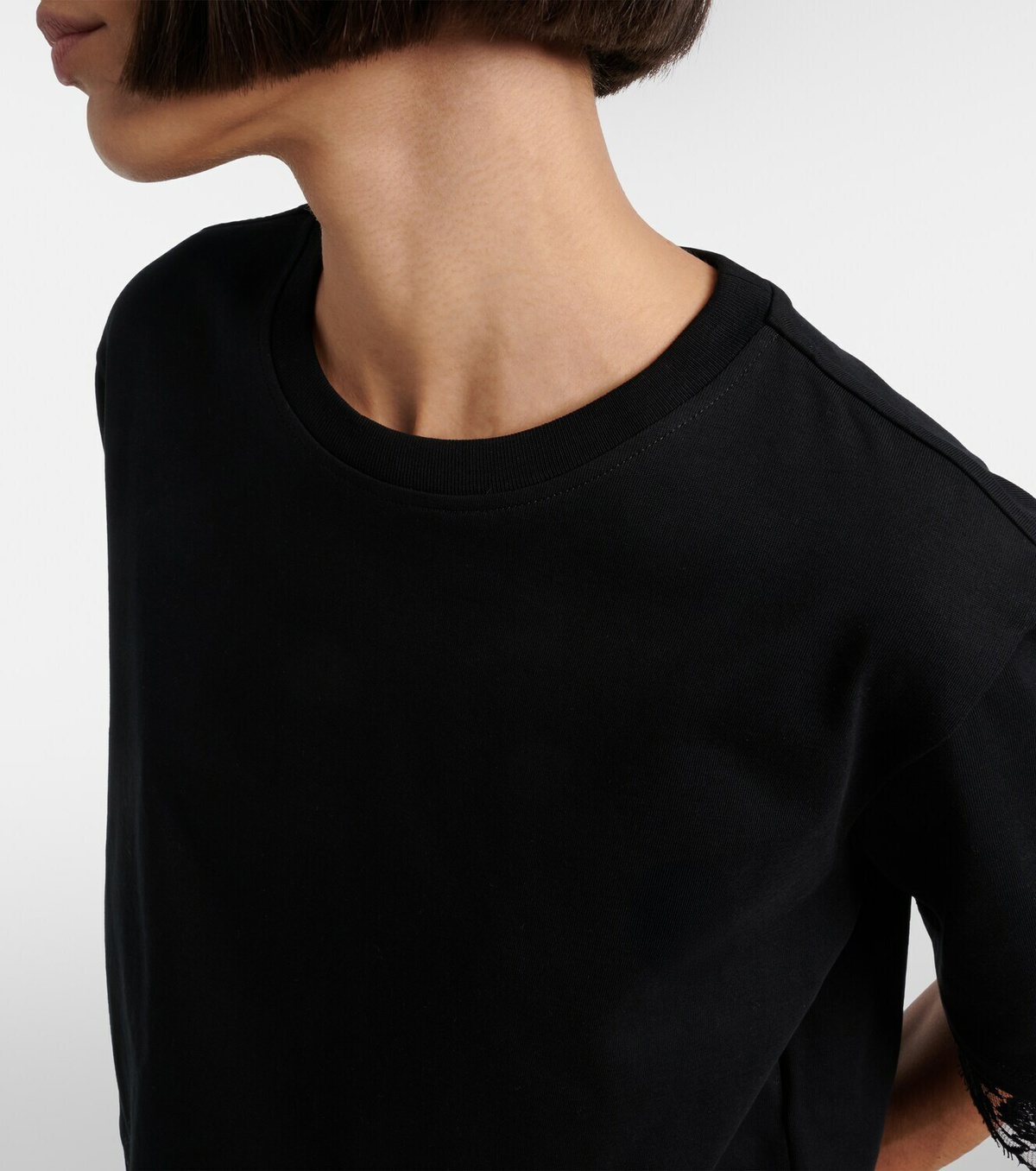 McQueen Cotton lace T-shirt