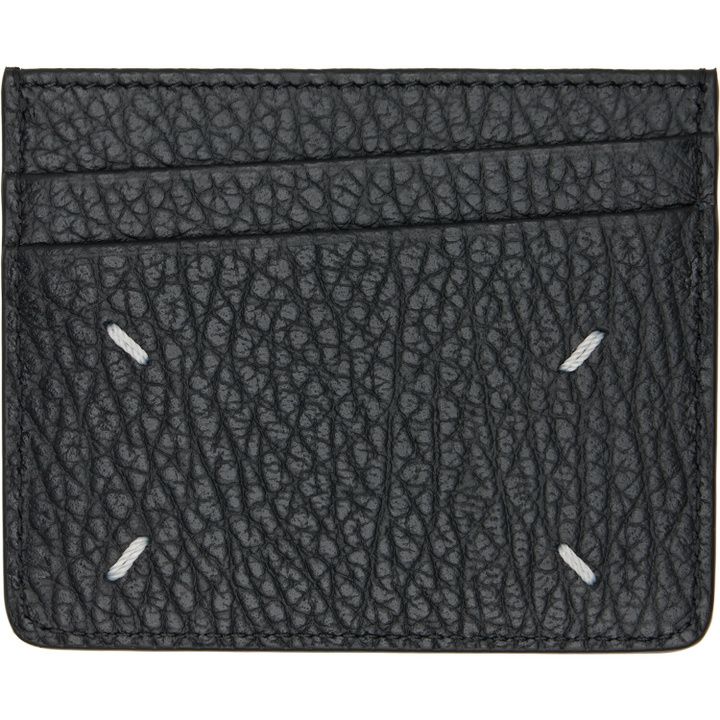 Photo: Maison Margiela Black Four Stitches Card Holder