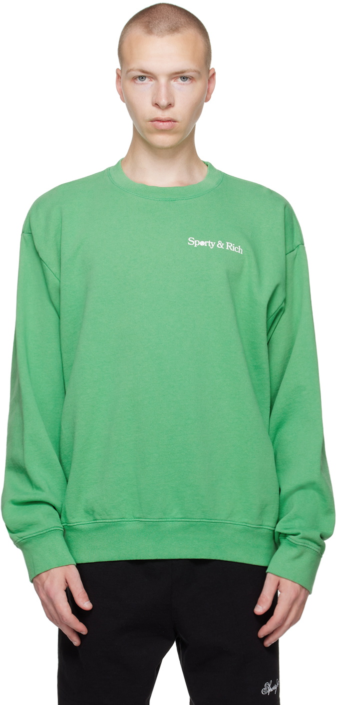 Sporty & Rich Green 'La Racquet Club' Sweatshirt Sporty & Rich