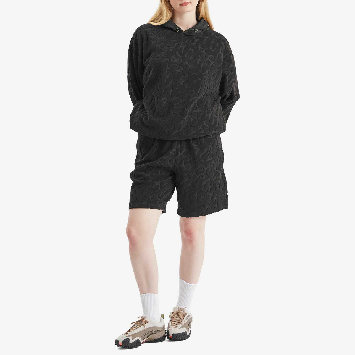 Puma x Aries Toweling Shorts in Puma Black