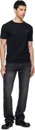 Paul Smith Three-Pack Black Organic Cotton Logo Lounge T-shirts