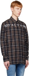 1017 ALYX 9SM Brown Plaid Shirt