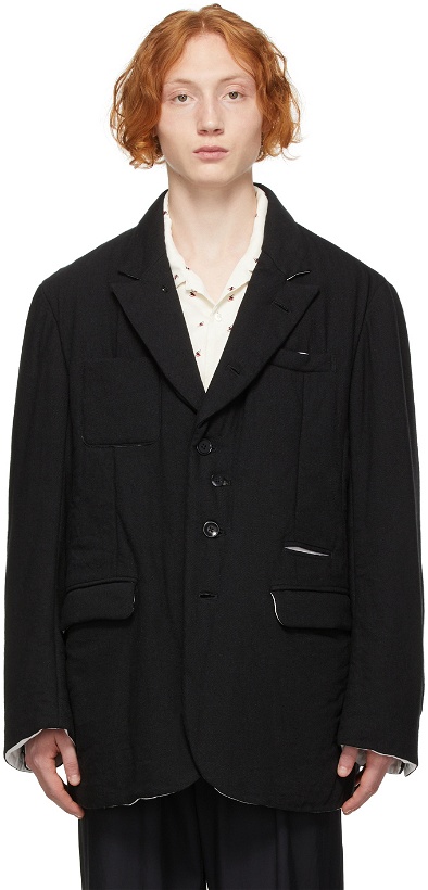 Photo: Undercoverism Black Wool & Linen Jacket