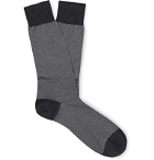 Pantherella - Seymour Striped Cotton-Blend Socks - Gray