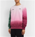 AMBUSH® - Logo-Appliquéd Patchwork Tied-Dyed Loopback Cotton-Jersey Sweatshirt - Pink