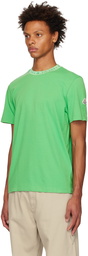 Moncler Green Garment-Washed T-Shirt