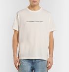 Our Legacy - Oversized Printed Cotton-Jersey T-Shirt - Men - White