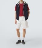 Brunello Cucinelli Logo nylon hooded vest