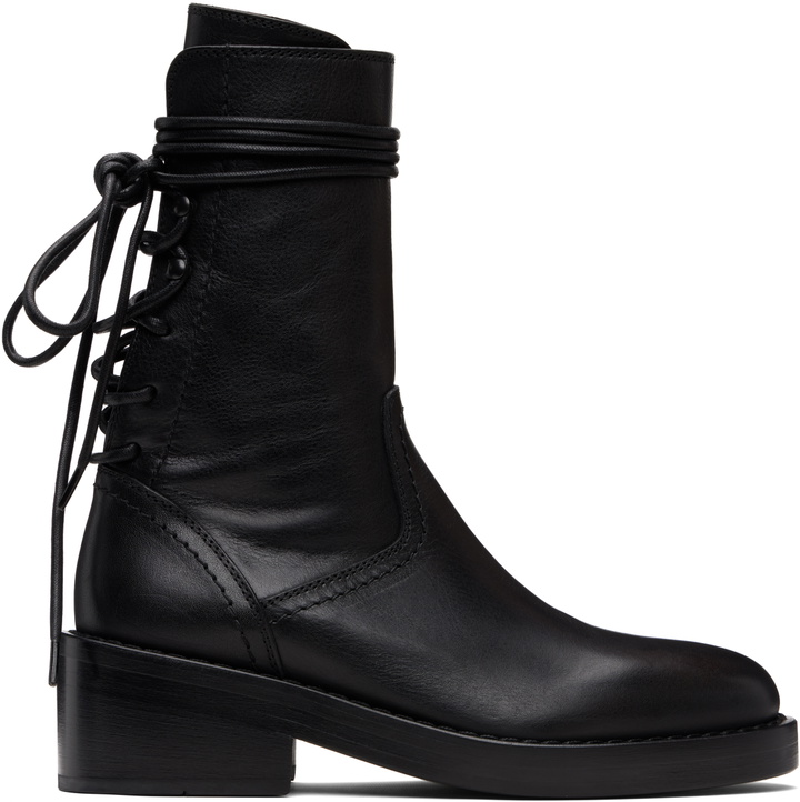 Photo: Ann Demeulemeester Black Henrica Boots