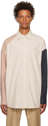 Feng Chen Wang Off-White Layered Shirt