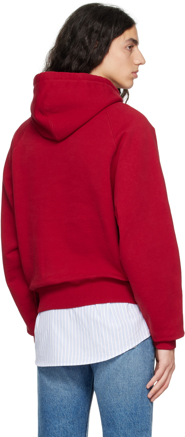 AMI Paris Red Ami de Cœur Hoodie