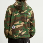 Butter Goods Men's x Peanuts Patches Zip Hoodie in Washed Camo