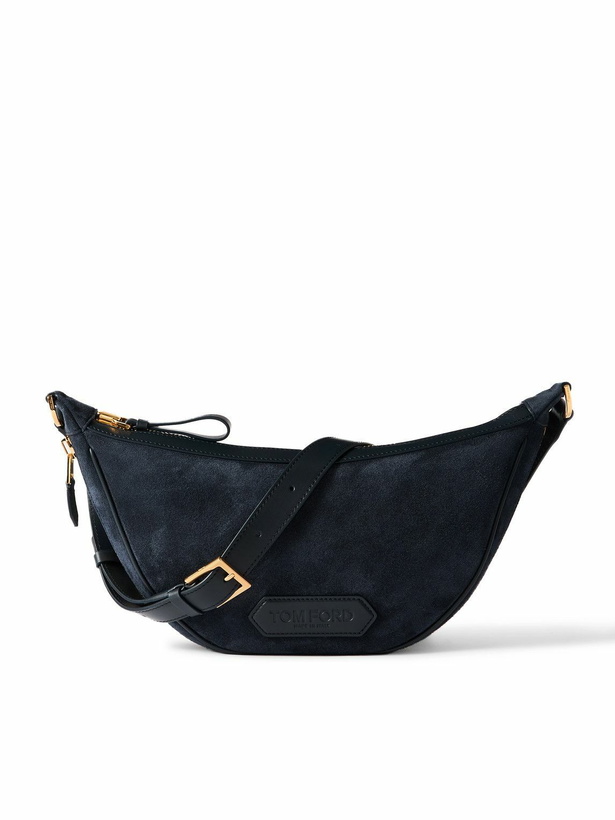 Photo: TOM FORD - Suede and Leather Messenger Bag