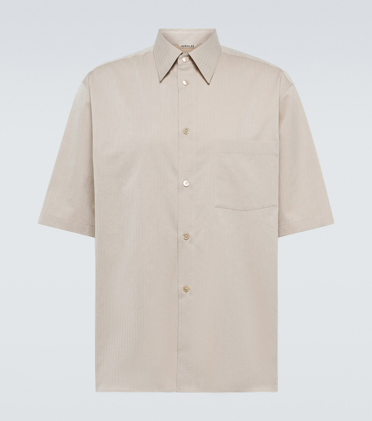 Auralee - Washed Finx herringbone shirt Auralee