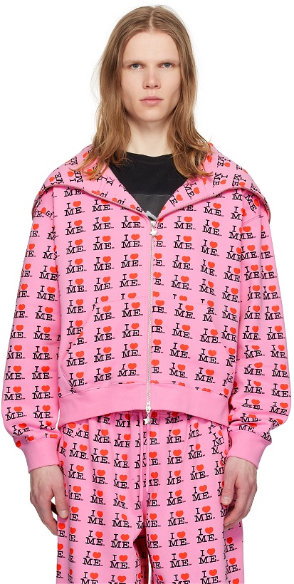 Photo: Ashley Williams Pink 'I Heart Me' Butterfly Hoodie