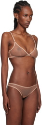 Yasmine Eslami Beige Jeanne Soft Bra