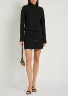 Courrèges Tweed Mini Skirt Black