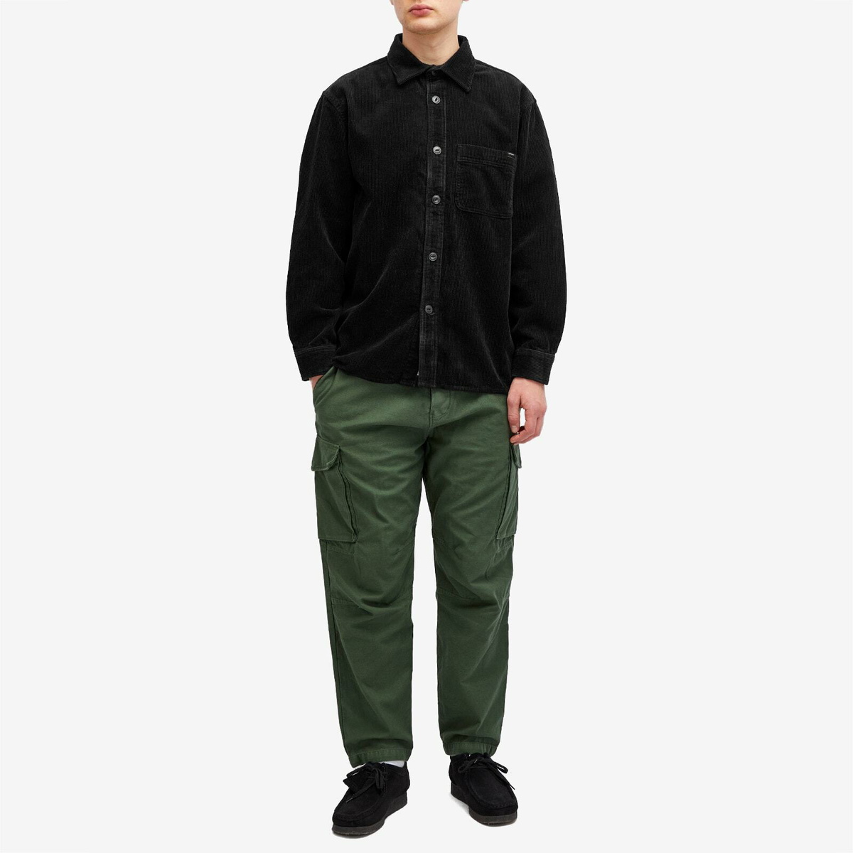 Edwin Men's Ander Cord Overshirt in Black