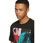 Paul Smith Black Rose Panel Screen T-Shirt